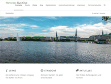 Tablet Screenshot of hanseatic-gun-club.de